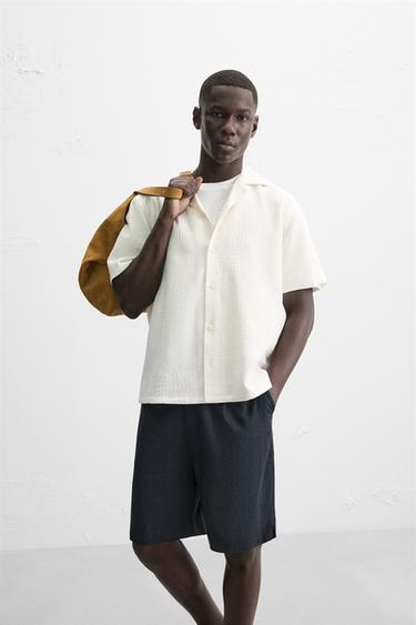 CHEMISE RELAXED FIT JACQUARD - Écru de Zara - Image 5