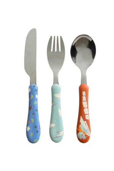 CHILDREN'S DINOSAUR CUTLERY SET - Multicoloured by Zara