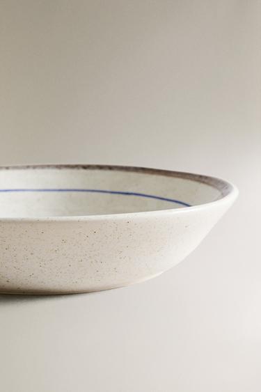 STONEWARE FISH SOUP PLATE - Blue by Zara - Image 3
