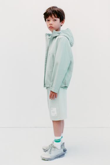 LABEL JOGGING BERMUDA SHORTS - Light turquoise by Zara