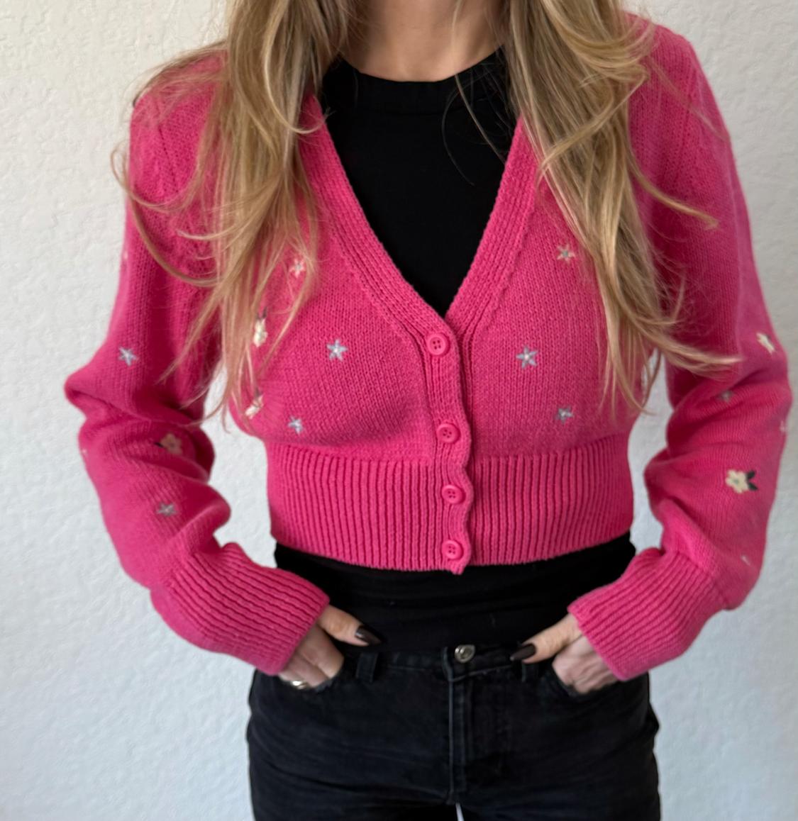 EMBROIDERED KNIT CARDIGAN - Image 4