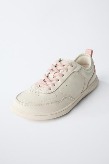 TENNIS EN CUIR BAREFOOT - Blanc de Zara - Image 4
