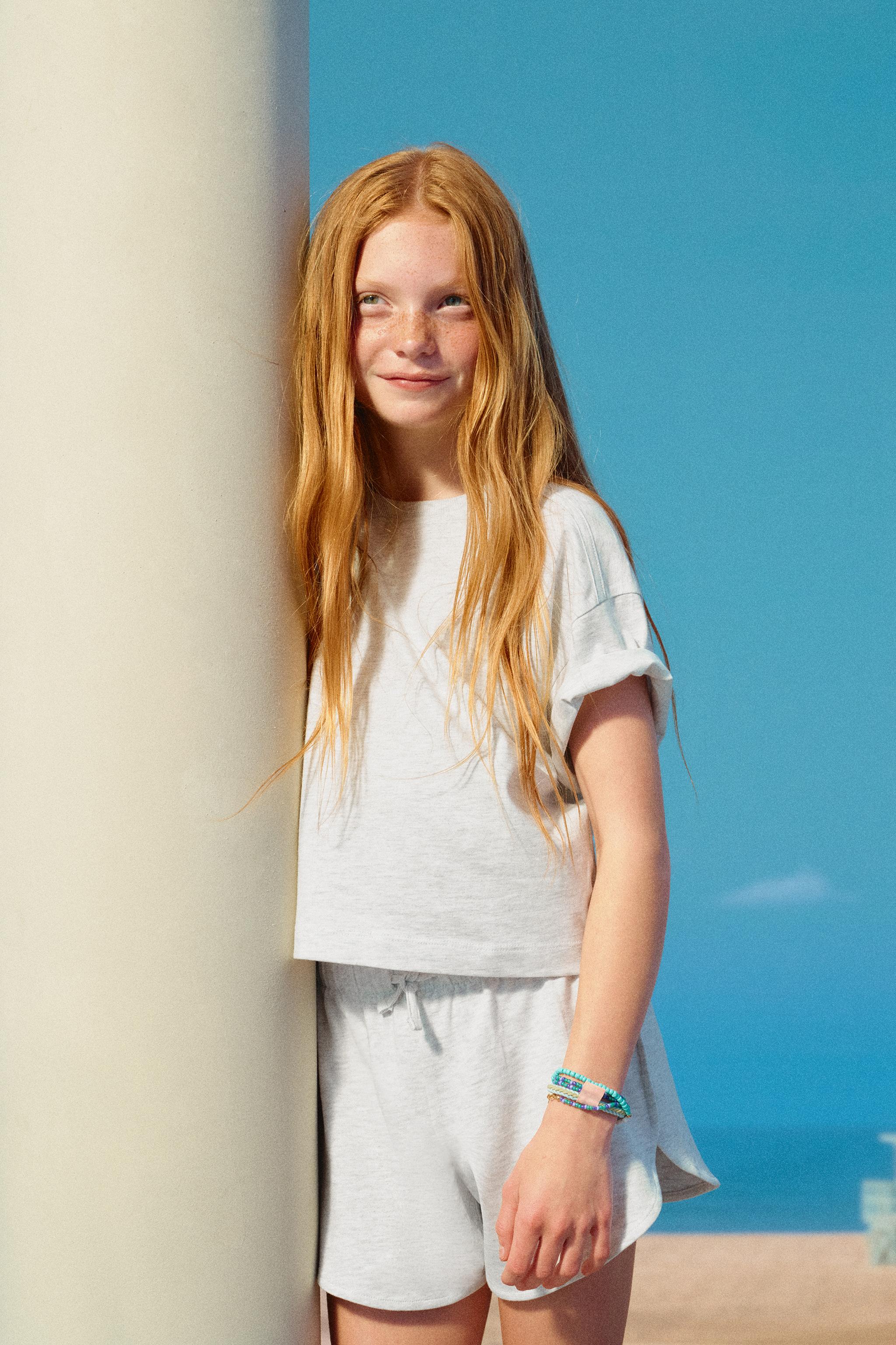 PLAIN T-SHIRT — Gray marl
