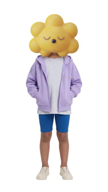 RIBBED CYCLING LEGGINGS WITH EMBOSSED TEXT - Bluish by Zara