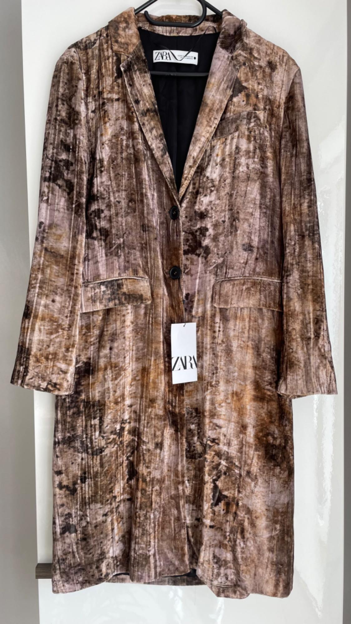 TIE-DYE VELVET COAT - Image 4