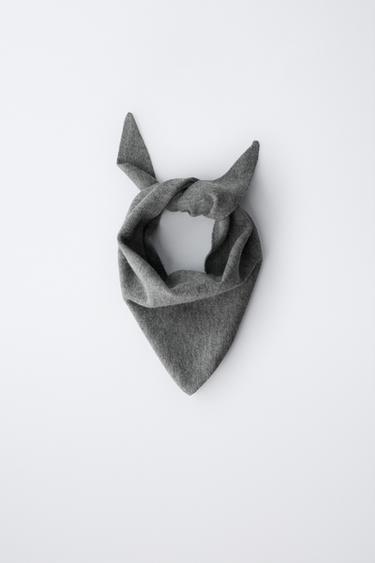 KNIT HEADSCARF - Grey by Zara