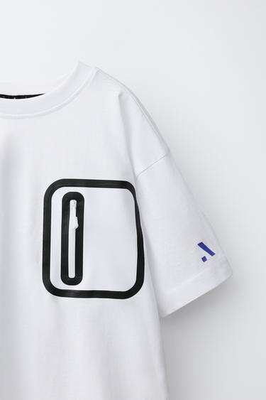 SPORTY T-SHIRT WITH POCKET - White by Zara - Image 2