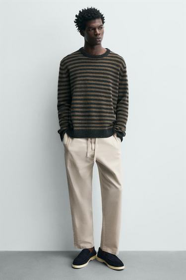 MOCASÍN PIEL CASUAL - Azul de Zara - Imagen 0