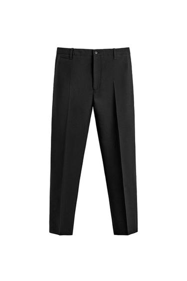 PANTALÓN CHINO 100% LANA ORIGINS - Negro de Zara