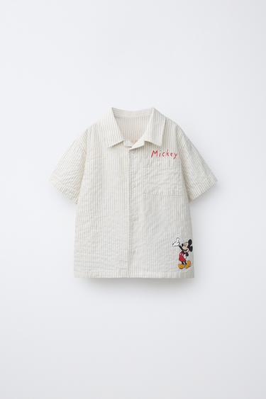 MICKEY MOUSE © DISNEY STRIPED SHIRT - Ecru by Zara - Image 0