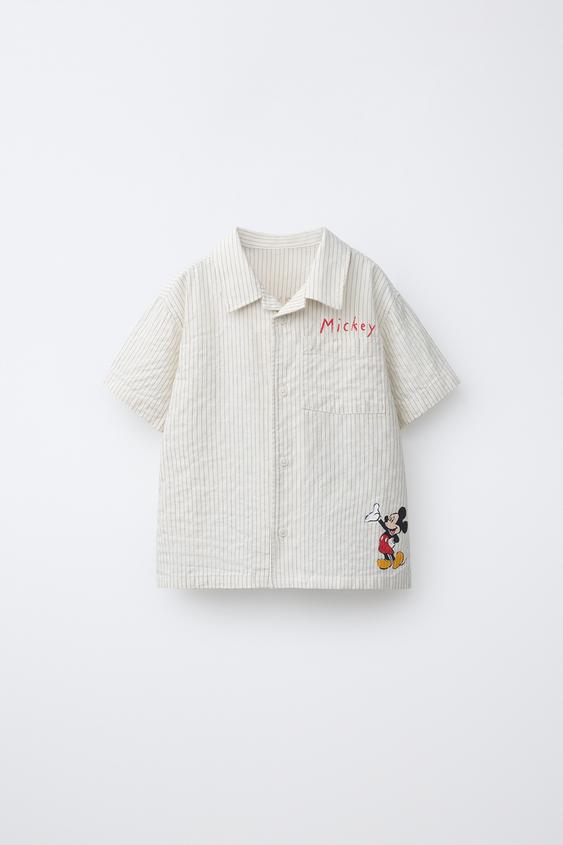 CAMISA RAYAS MICKEY MOUSE © DISNEY - Crudo de Zara - Imagen 0