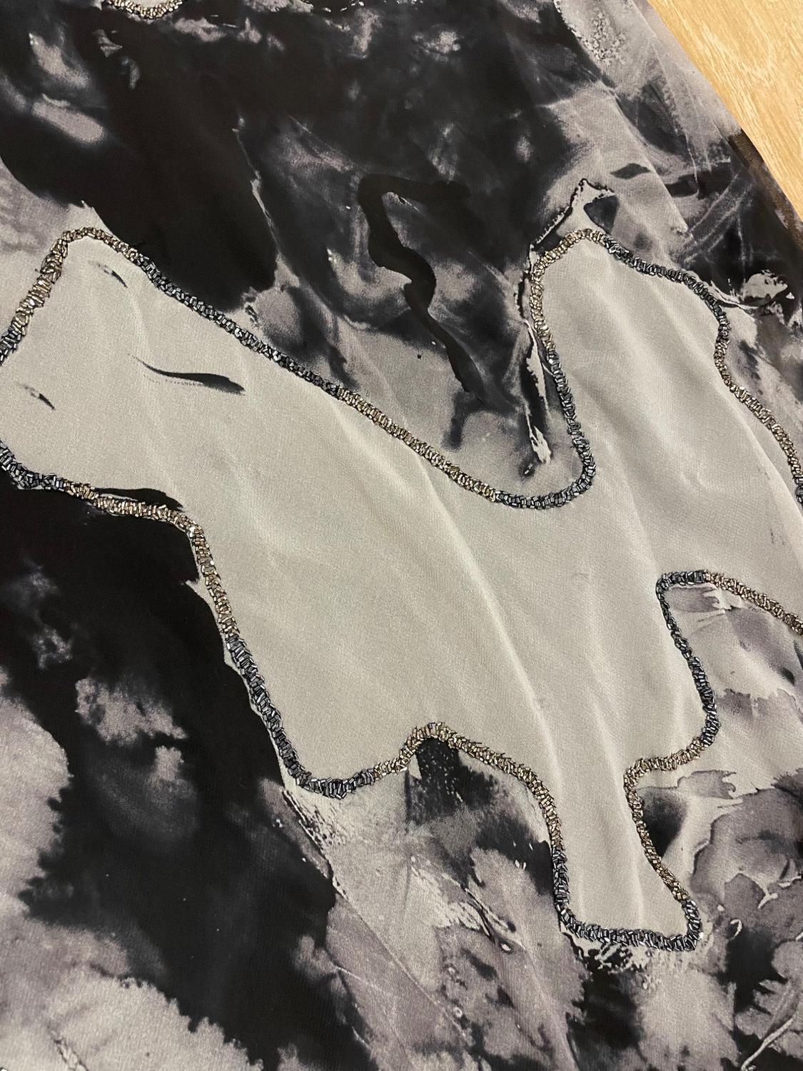 BEADED TIE-DYE HALTER DRESS - Image 6