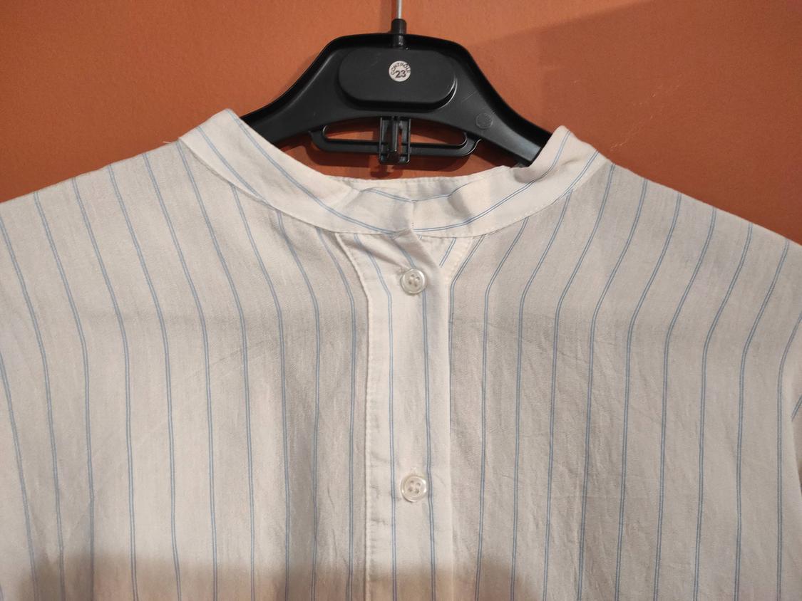 STRIPED BLOUSE WITH FRONT KNOT - Image 4