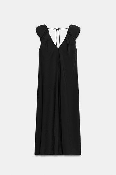 ROBE LONGUE SANS MANCHES - Noir de Zara - Image 2
