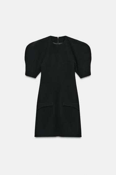 Zara ZW COLLECTION SHORT DRESS - Black