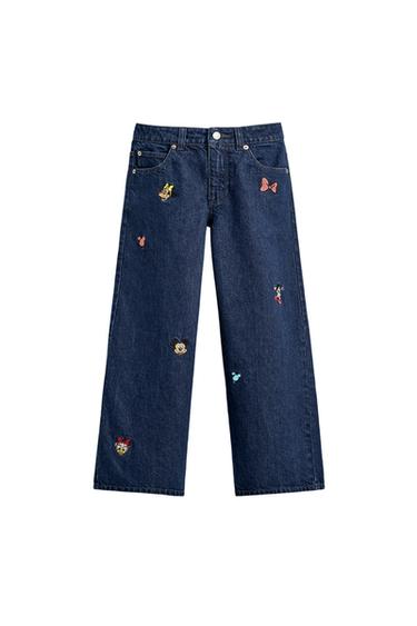 EMBROIDERED WIDE-LEG JEANS HARRY LAMBERT FOR ZARA X DISNEY