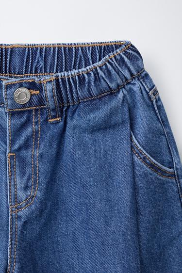 PANTALÓN DENIM BALLOON - Azul de Zara