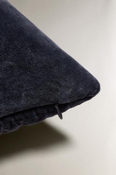 QUILTED CUSHION COVER - Blue by Zara - Image 3