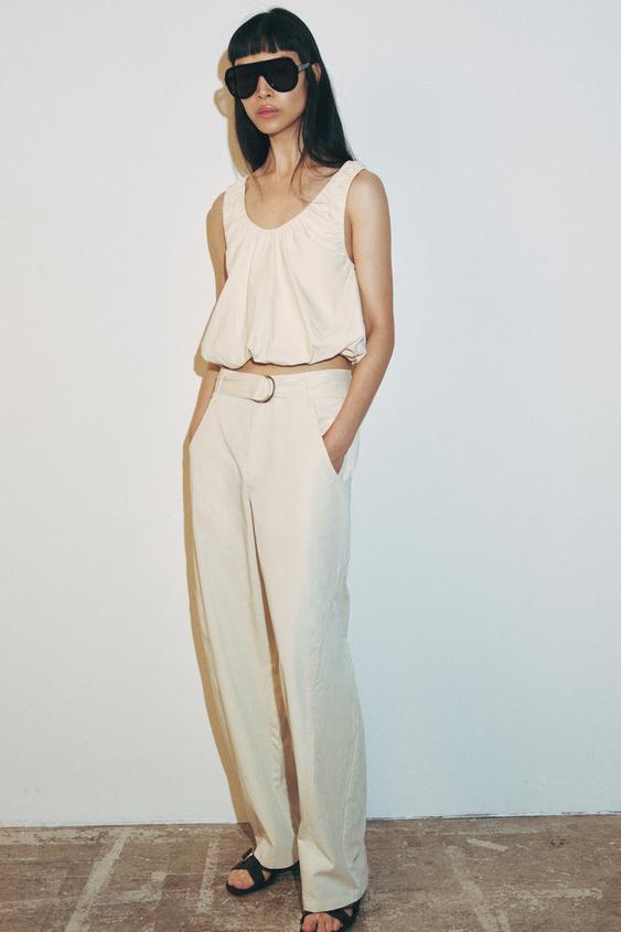 POPLIN BALLOON TOP SET from Zara - $45.90