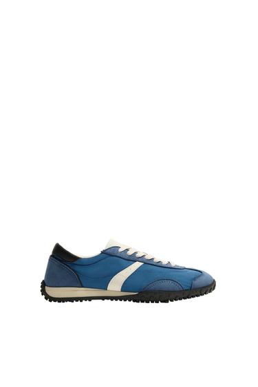 Zara RETRO STYLE SNEAKERS - Blue