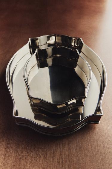 صينية فضية ستيل - فضي الخاص بـ Zara