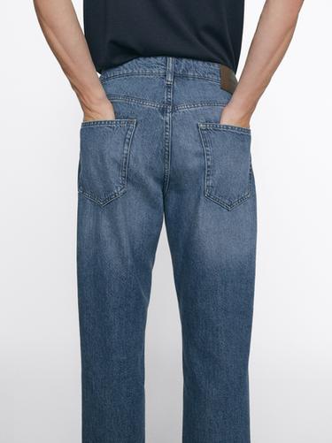 Jeans tapered fit - Índigo de Zara