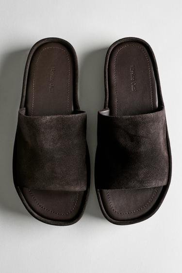 Zara Platform slide sandals - Brown - Image 0