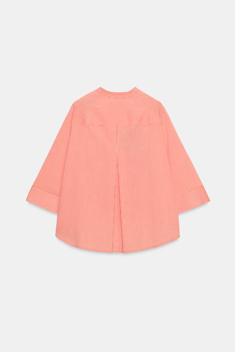 Camisa de rayas asimétrica de la colección ZW 7