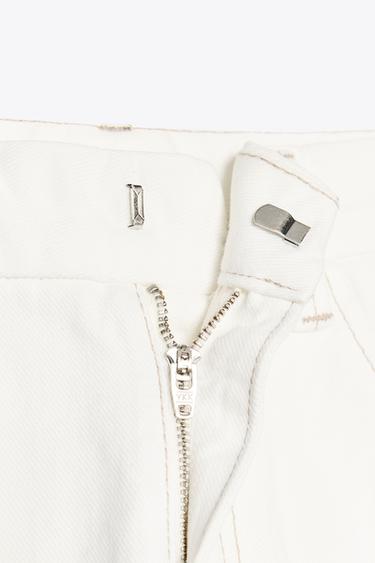 TRF CURVE HIGH-WAIST JEANS - Oyster-white by Zara - Image 8