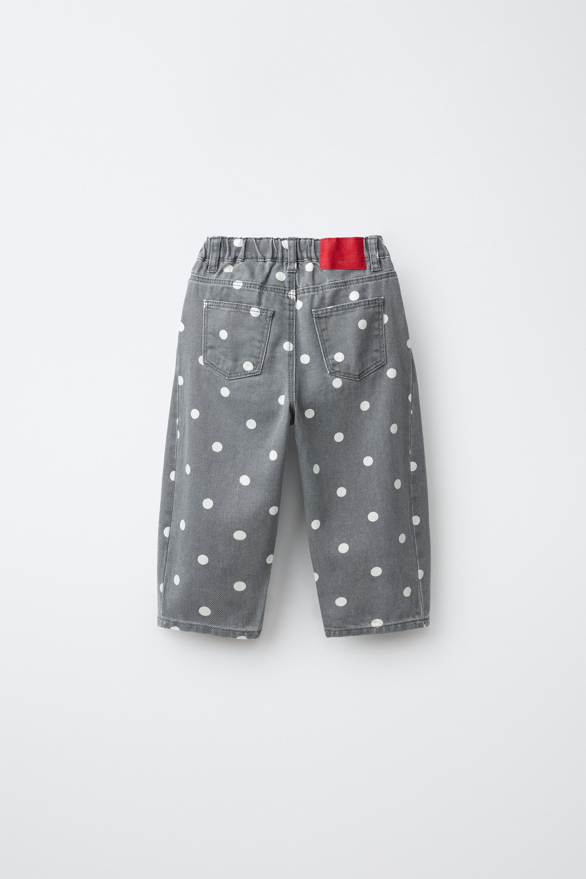 POLKA DOT BARREL JEANS