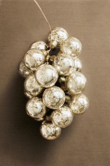 BUNCH CHRISTMAS TREE DECORATION - Silver by Zara - Image 4