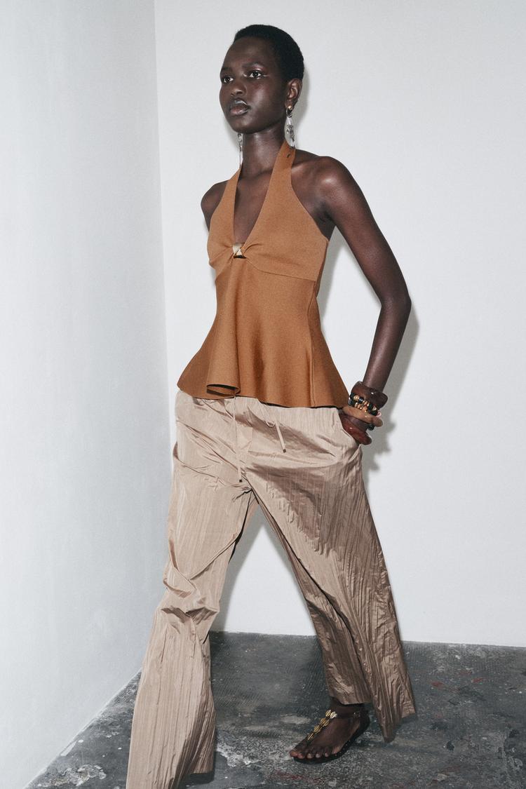 Scollo Canotta Halter Majestic Filatures Canotta In Cotone Scollo