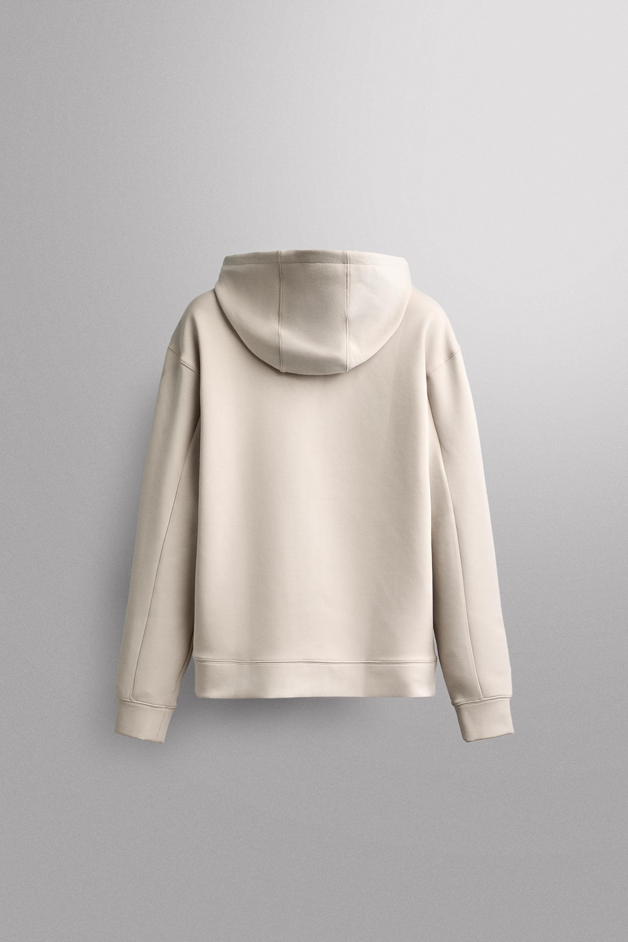 Zara TEKNİK KAPÜŞONLU SWEATSHIRT görsel 7