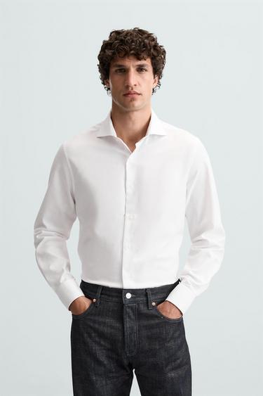 Zara STRUCTURED SHIRT - White