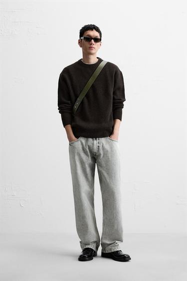 TEXTURED SWEATER - Brown by Zara - Image 0