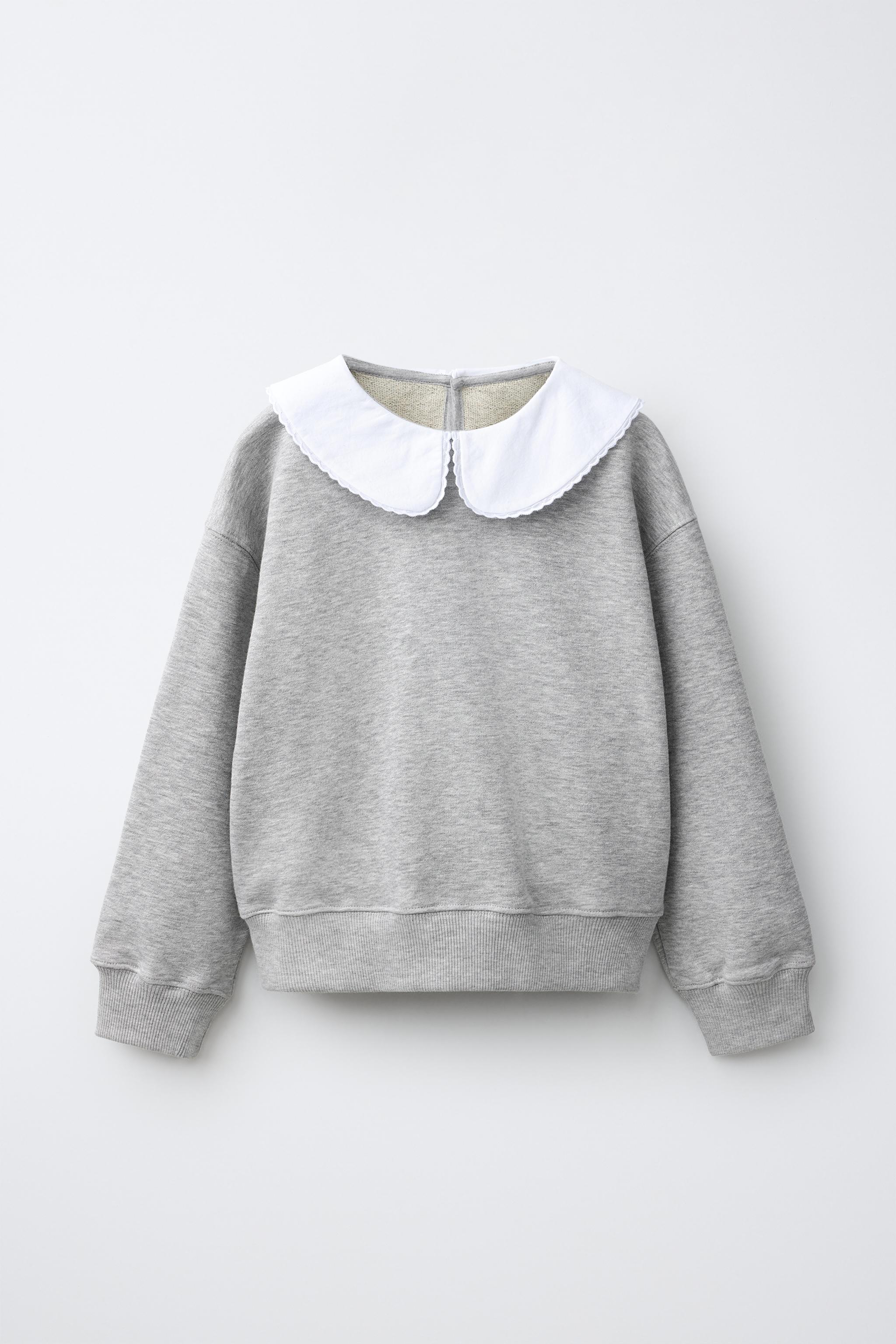 COMBINATION PETER PAN COLLAR SWEATSHIRT