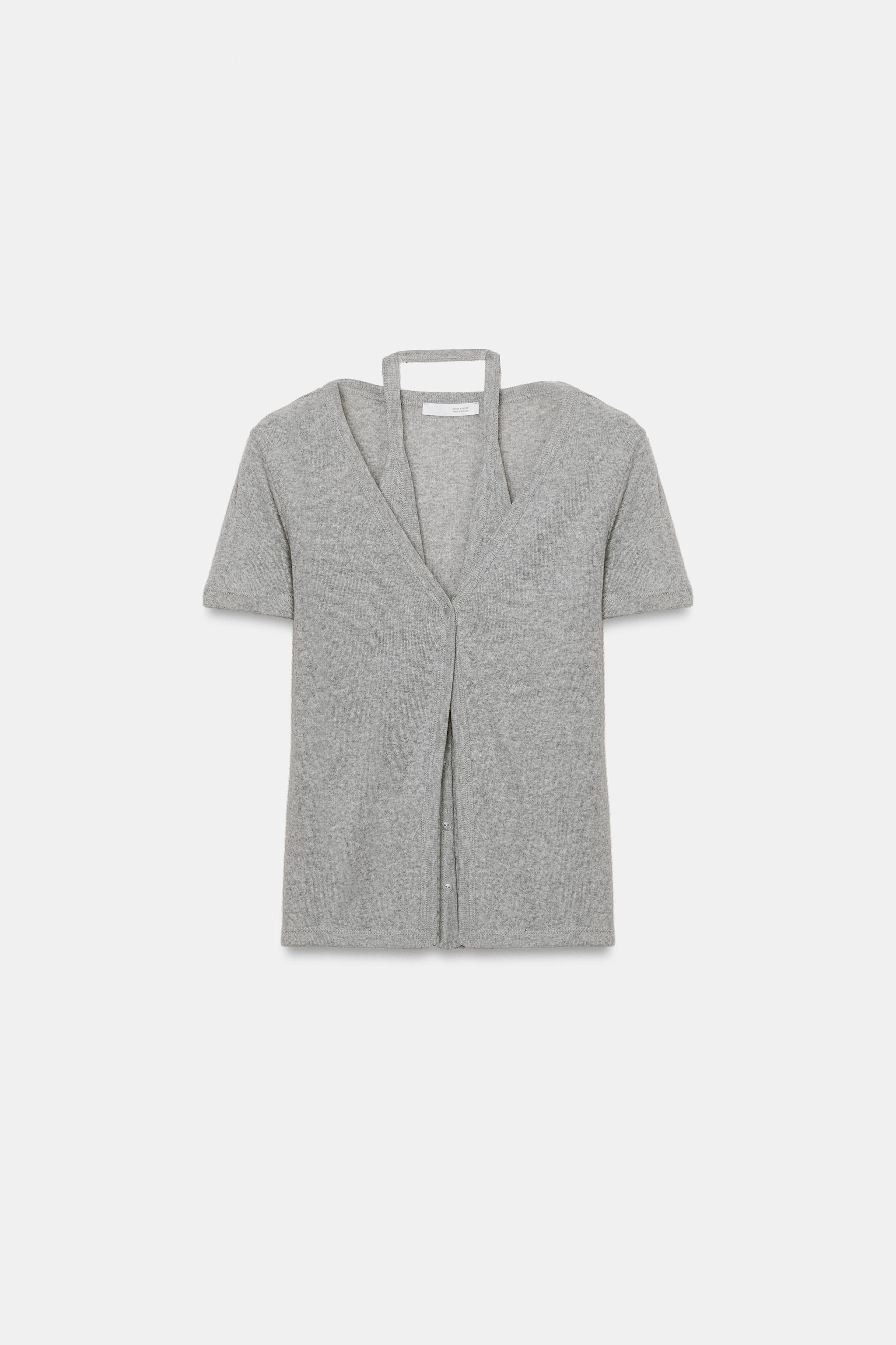 ダブルエフェクトジャケットトップス - グレーマール | ZARA Japan / 日本