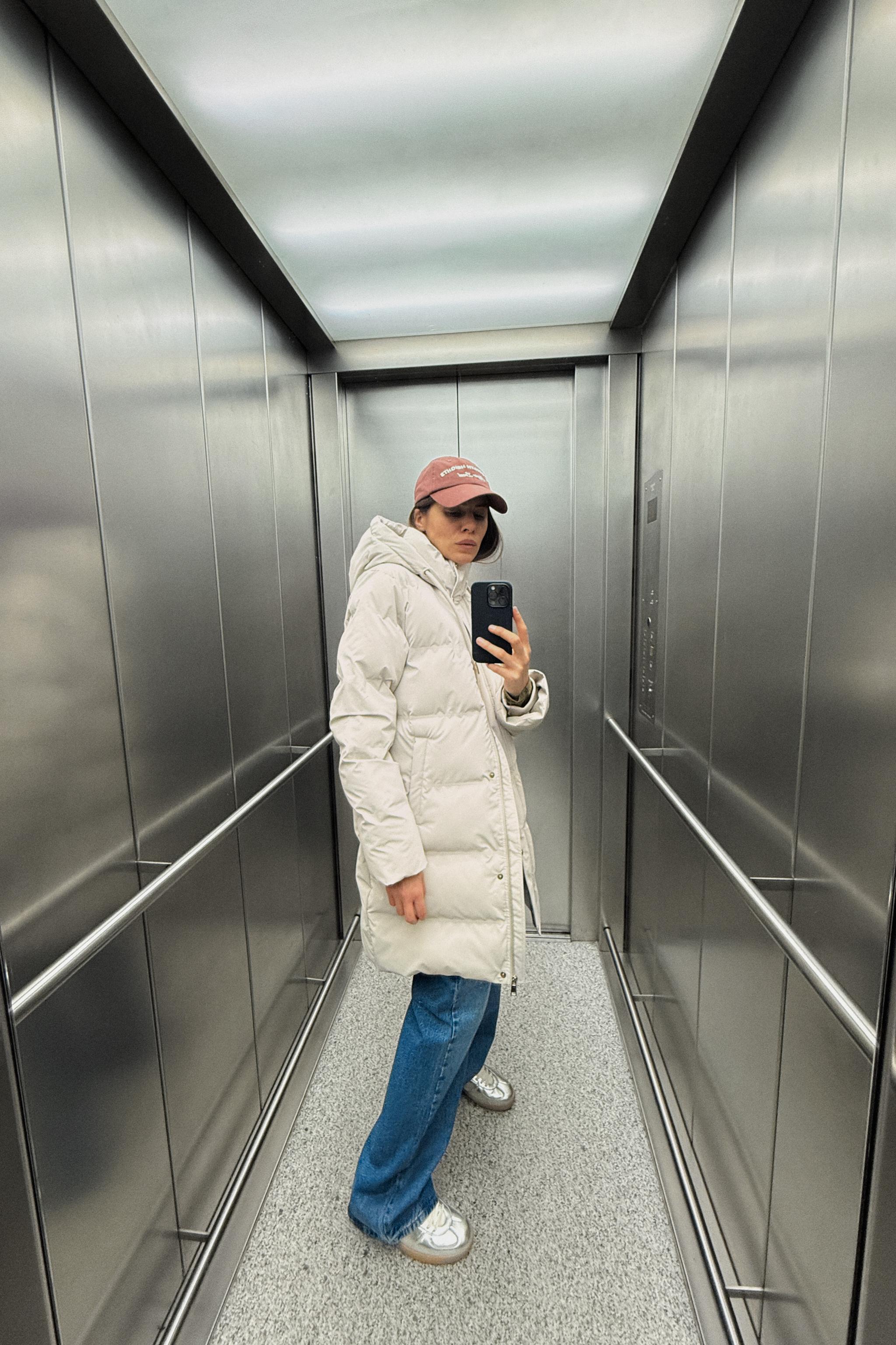 WINDPROOF フード付きキルティングアノラック - カーキ | ZARA