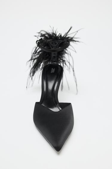 FEATHER FANTASY HIGH HEELS - Black by Zara - Image 4