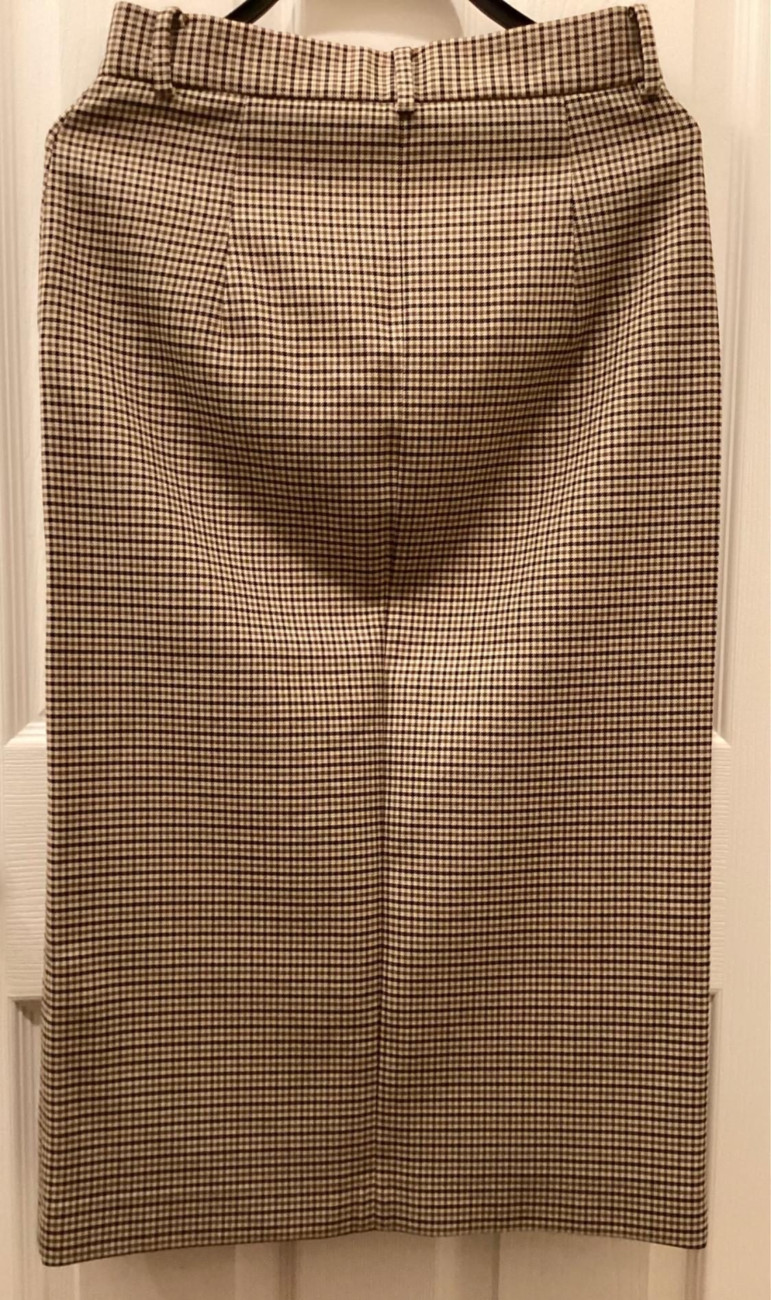 PLAID PENCIL SKIRT - Image 2
