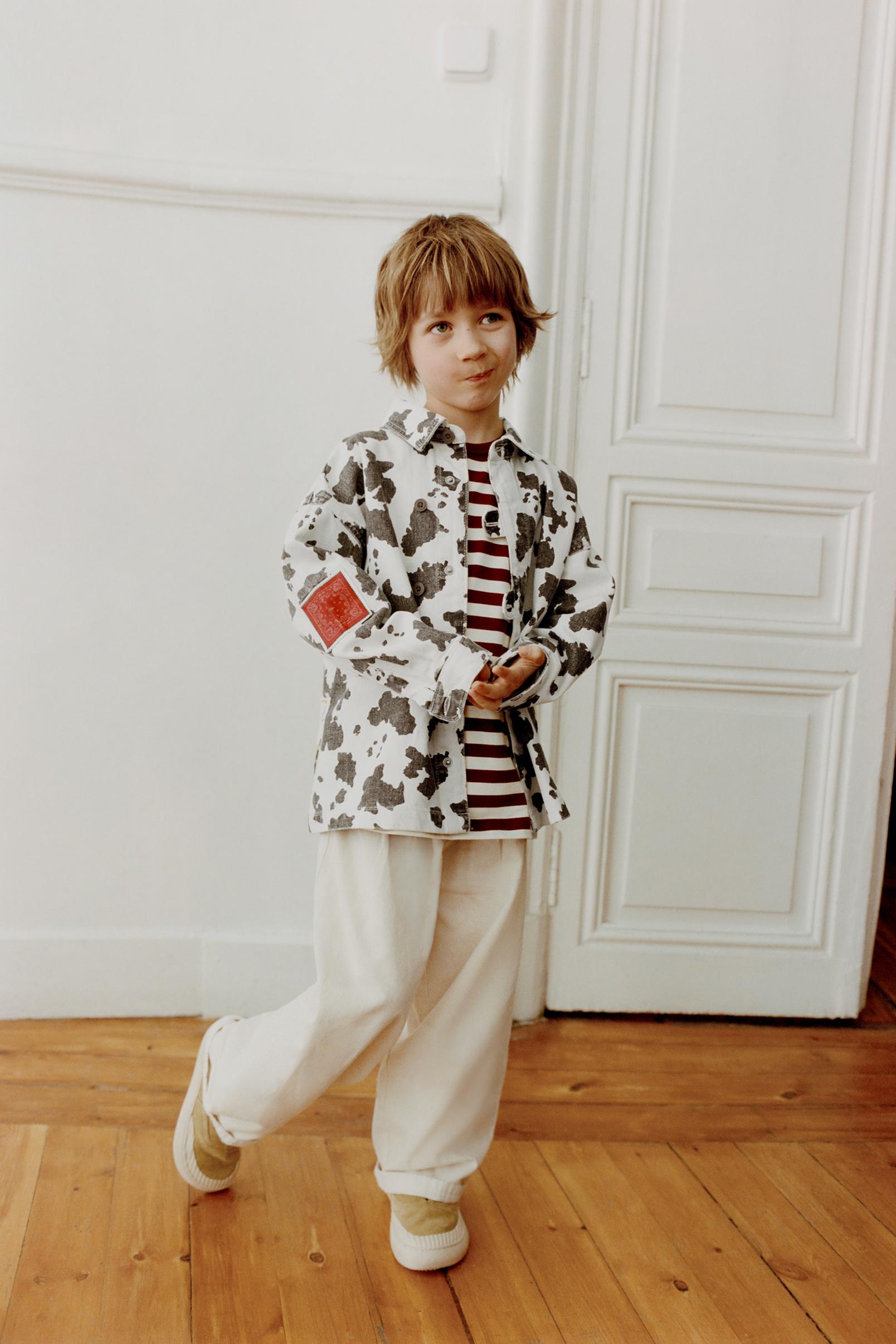 PANTALON BALLON EN TOILE AVEC ÉTIQUETTE