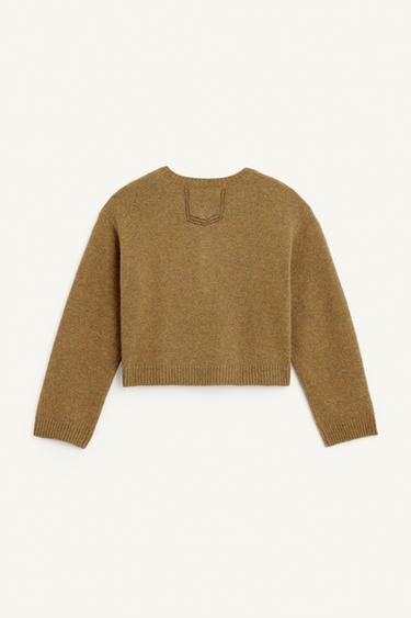 KNT ST JMPR 15 - زيتوني داكن الخاص بـ Zara