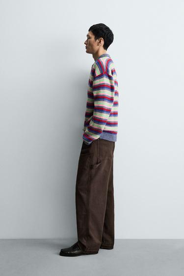 STRIPED JACQUARD KNIT POLO SHIRT - Multicoloured by Zara - Image 3