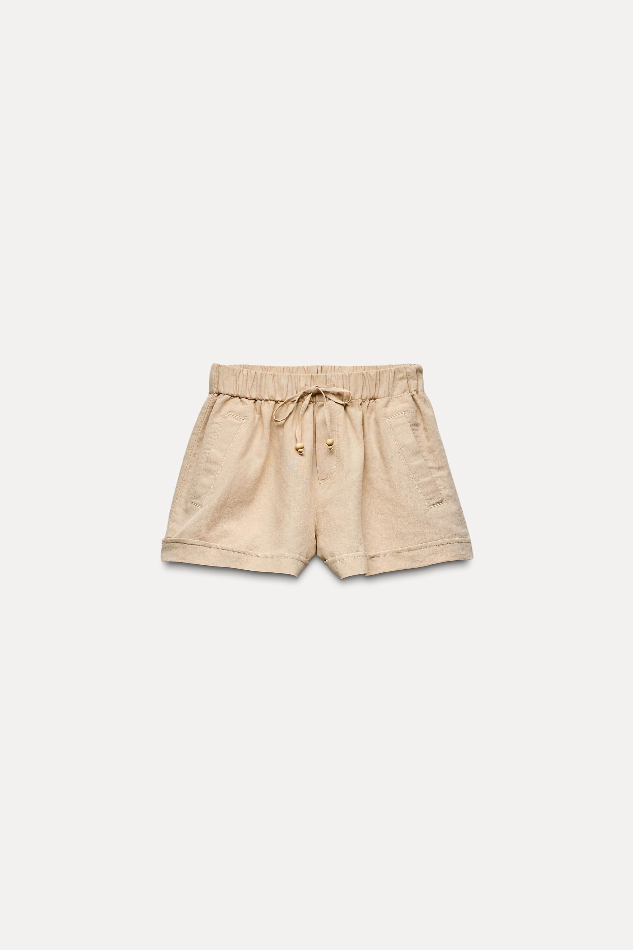 Women s Breezy Linen Shorts ZARA United States