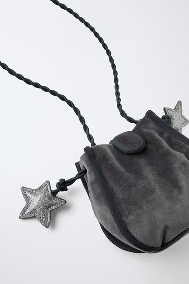 DRAWSTRING BAG - Grey by Zara - Image 2