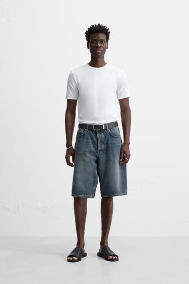 CAMISETA BÁSICA SLIM FIT - Blanco de Zara - Imagen 0
