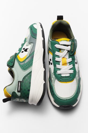 Zara MINECRAFT © MOJANG AB. ™ SNEAKERS - Green