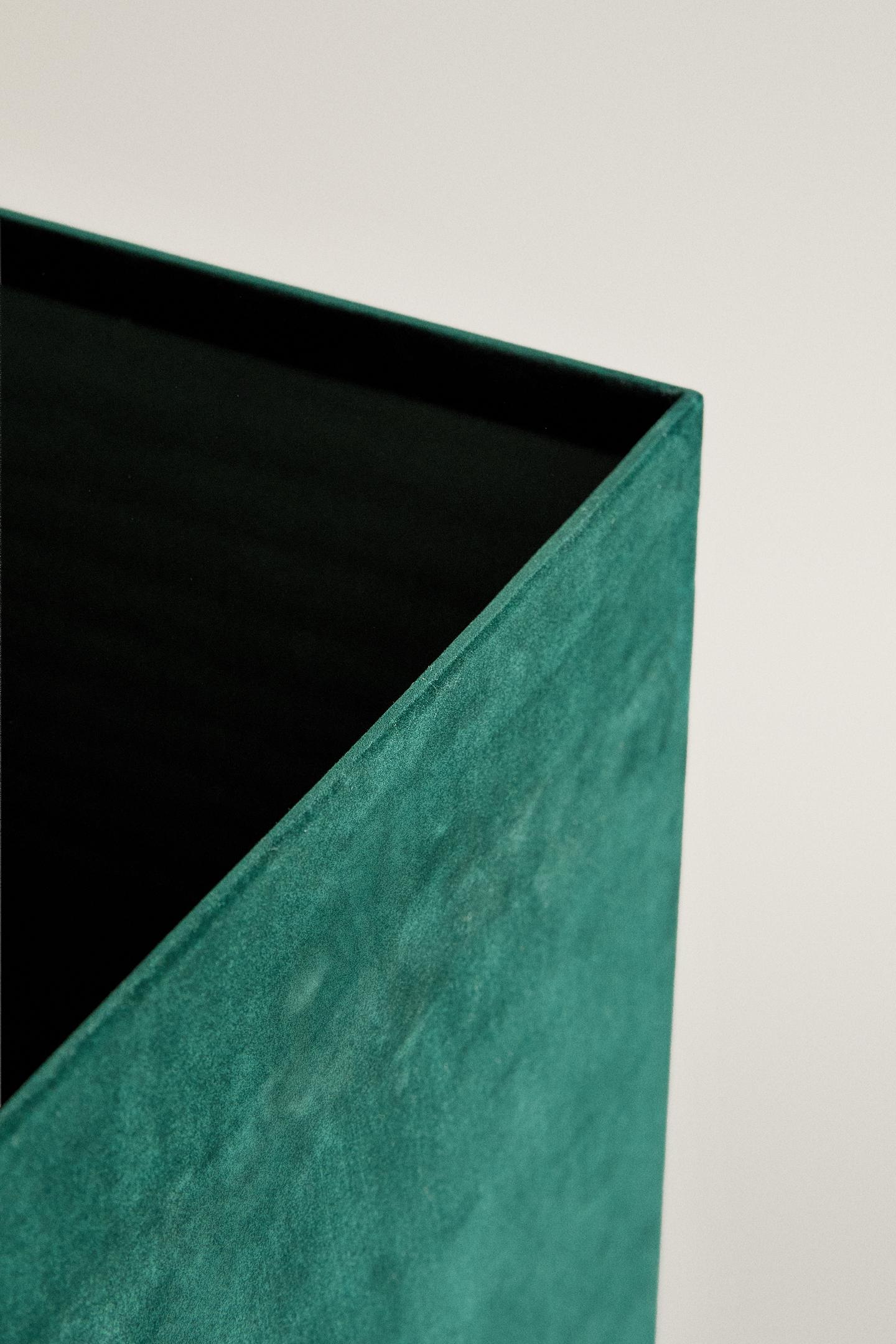Zara Square Velvet Christmas Box, цвет: Зелёный — фото 4