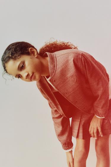 CHECKED BOMBER JACKET - camel by Zara