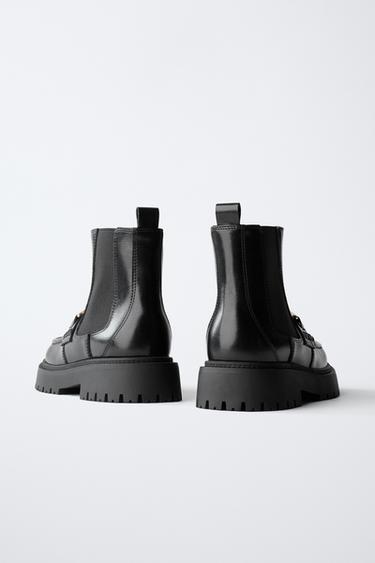 BOTTINES VERNIES CŒUR - Noir de Zara - Image 4